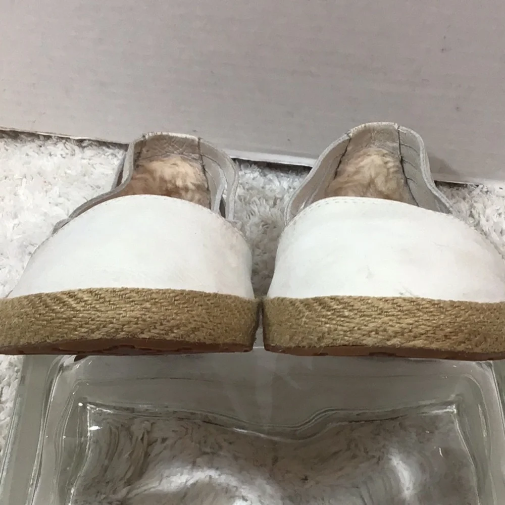 UGG cream nubuck leather Cicily espadrille 7.5